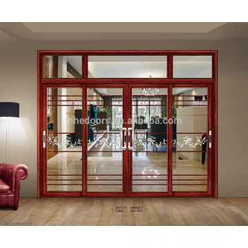 Puerta corrediza de aluminio con interior de vidrio Lowes de vidrio de diseño moderno